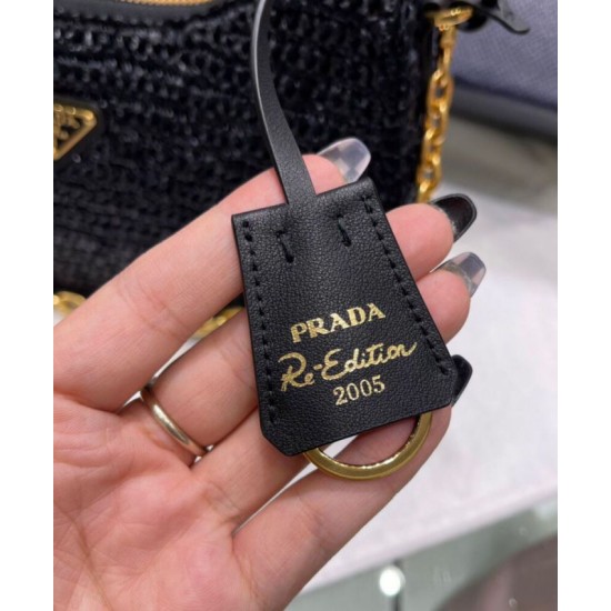 Replica Prada Re-Edition 2005 Raffia Bag 1BH204 Black Replica Prada Re-Edition 2005 Raffia Bag 1BH204 Black