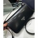Replica Prada Brushed Leather Prada Femme Bag 1BD323 Black Replica Prada Brushed Leather Prada Femme Bag 1BD323 Black