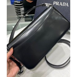 Replica Prada Brushed Leather Prada Femme Bag 1BD323 Black Replica Prada Brushed Leather Prada Femme Bag 1BD323 Black