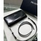 Replica Prada Brushed Leather Prada Femme Bag 1BD323 Black Replica Prada Brushed Leather Prada Femme Bag 1BD323 Black