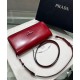Replica Prada Brushed Leather Prada Femme Bag 1BD323 Red Replica Prada Brushed Leather Prada Femme Bag 1BD323 Red
