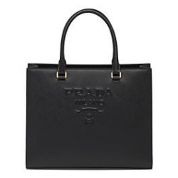 Replica Prada Medium Saffiano Leather Handbag 1BA337 Black