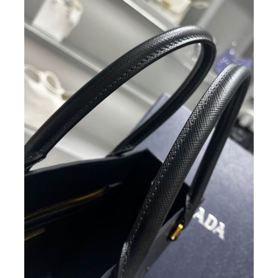 Fake Prada Medium Saffiano Leather Handbag 1BA337 Black Replica Replica Prada Medium Saffiano Leather Handbag 1BA337 Black