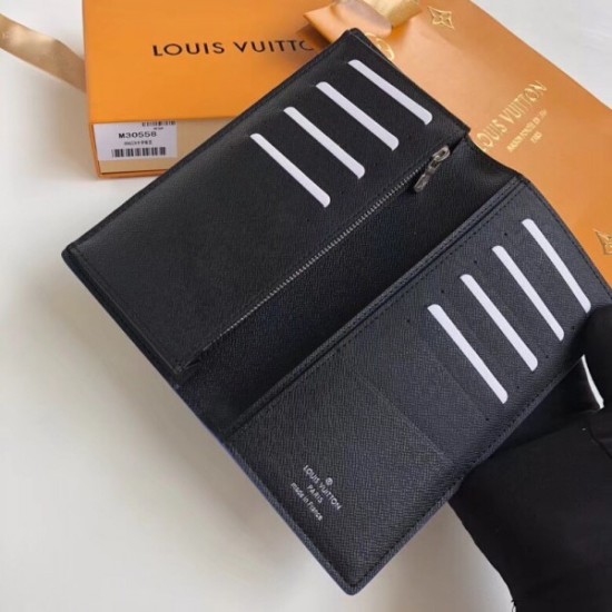 Fake Louis Vuitton Brazza Wallet Taiga Leather M30558 Replica