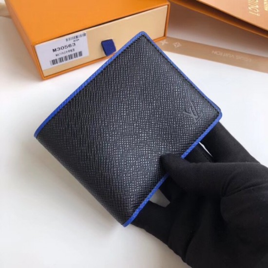 Fake Louis Vuitton Multiple Wallet Taiga Leather M30563 Replica
