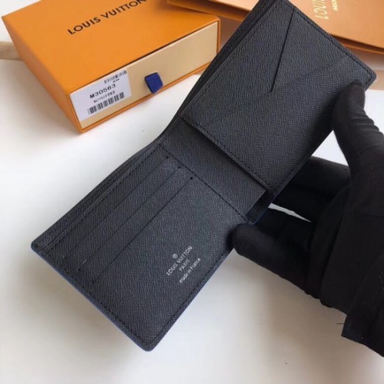 Fake Louis Vuitton Multiple Wallet Taiga Leather M30563 Replica