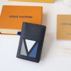Fake Louis Vuitton Pocket Organizer Taiga Leather M30787 Replica