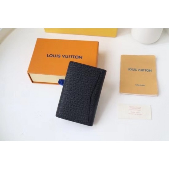 Fake Louis Vuitton Pocket Organizer Taiga Leather M30787 Replica