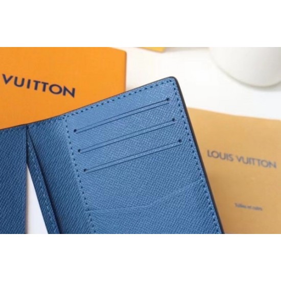 Fake Louis Vuitton Pocket Organizer Taiga Leather M30787 Replica