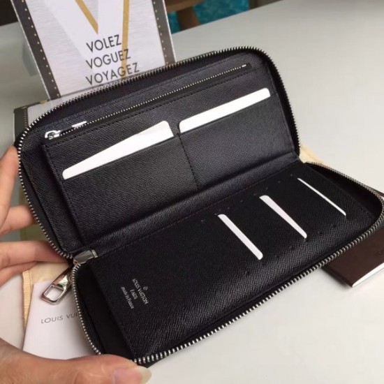 Replica Louis Vuitton Zippy Wallet Vertical Taiga Leather M32822