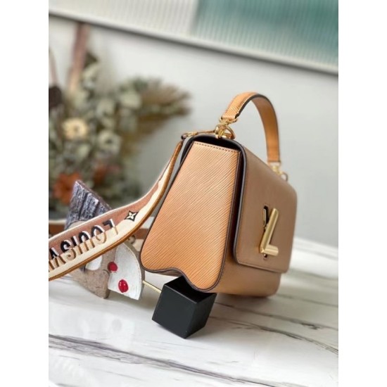 Fake Louis Vuitton Twist MM Bag with Jacquard Strap M57506 Replica