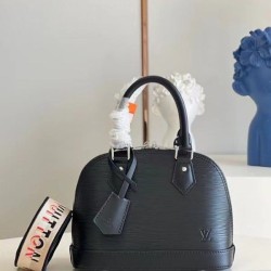 Replica Louis Vuitton Epi Alma BB Bag With Jacquard Strap M59217