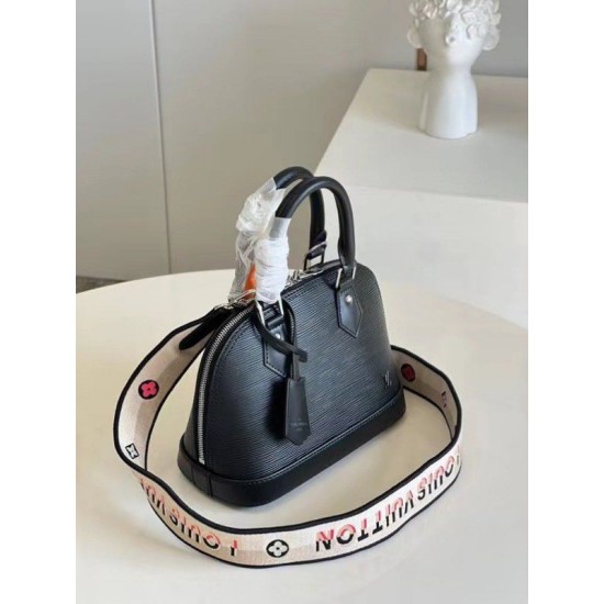 Replica Louis Vuitton Epi Alma BB Bag With Jacquard Strap M59217