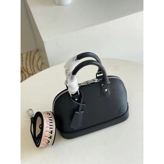 Replica Louis Vuitton Epi Alma BB Bag With Jacquard Strap M59217