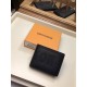 Fake Louis Vuitton Multiple Wallet Dark Infinity Leather M63235 Replica