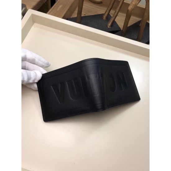 Fake Louis Vuitton Multiple Wallet Dark Infinity Leather M63235 Replica