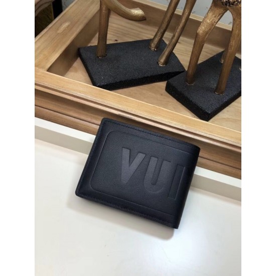 Fake Louis Vuitton Multiple Wallet Dark Infinity Leather M63235 Replica