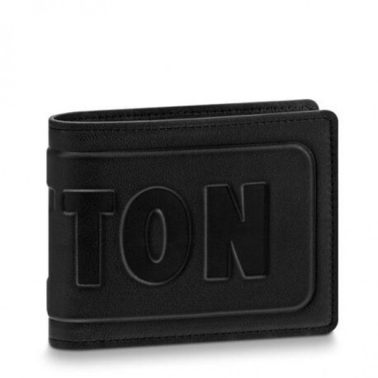 Fake Louis Vuitton Multiple Wallet Dark Infinity Leather M63235 Replica