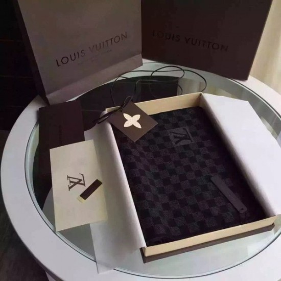 Replica Louis Vuitton Petit Damier Graphite Scarf NM M74200