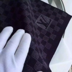 Replica Louis Vuitton Petit Damier Graphite Scarf NM M74200