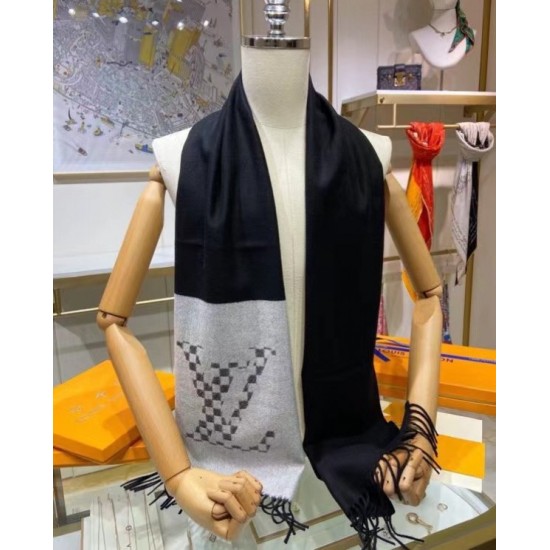 Replica Louis Vuitton Damier Archives Jhelam Scarf M77037