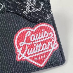 Fake Louis Vuitton Slender Wallet Monogram Denim Leather M81020 Replica