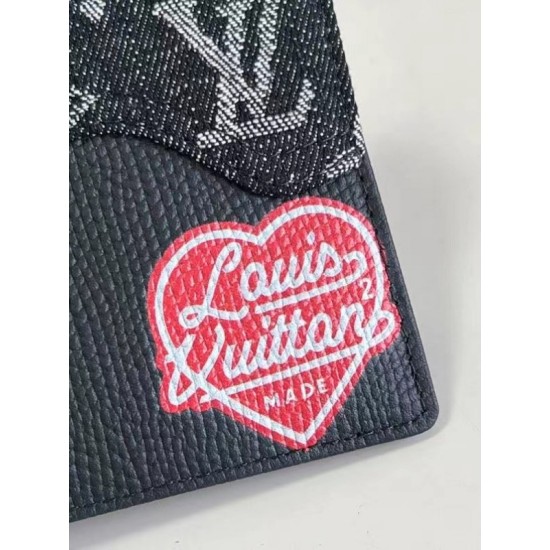 Fake Louis Vuitton Slender Wallet Monogram Denim Leather M81020 Replica