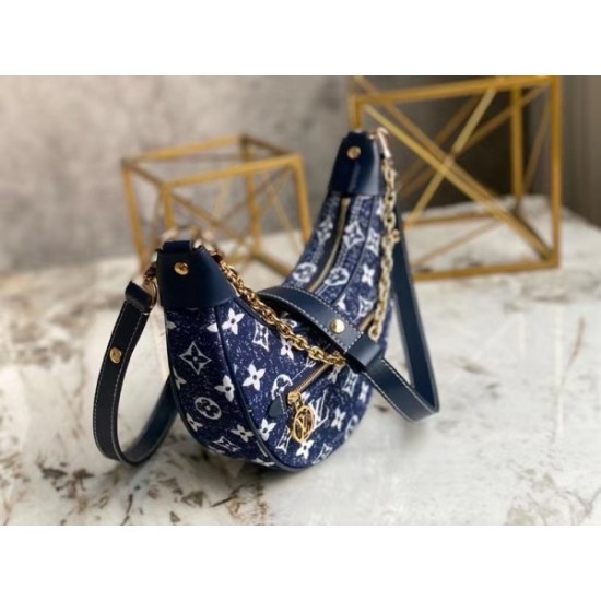 Replica Louis Vuitton Loop Bag In Monogram Denim M81166