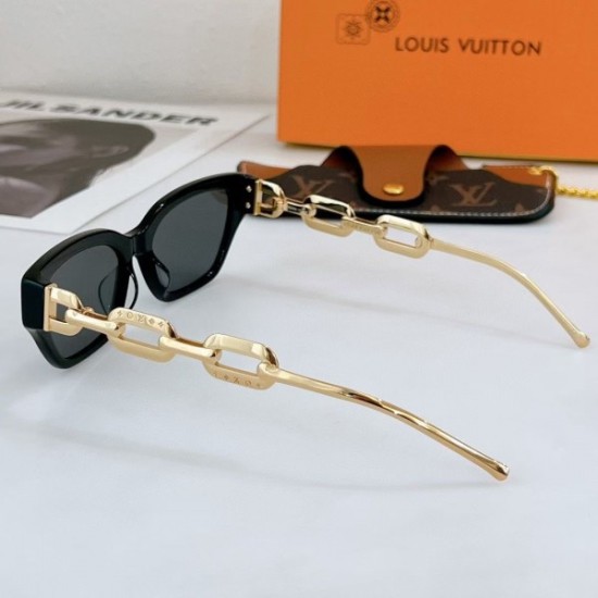 Fake Louis Vuitton Black LV Edge Sunglasses Z1473E Replica