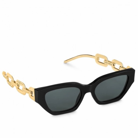 Fake Louis Vuitton Black LV Edge Sunglasses Z1473E Replica