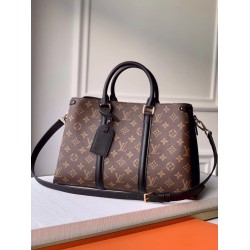 Replica Louis Vuitton Soufflot MM Monogram Canvas M44817 Black