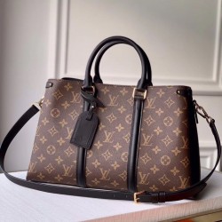 Replica Louis Vuitton Soufflot MM Monogram Canvas M44817 Black
