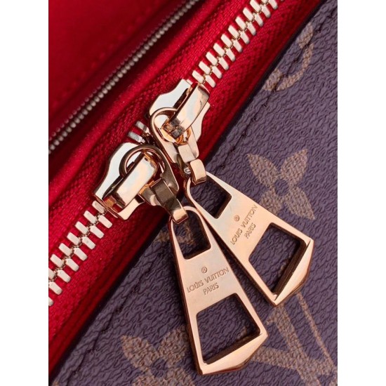 Replica Louis Vuitton Soufflot MM Monogram Canvas M44817 Red