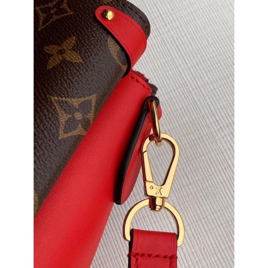 Replica Louis Vuitton Soufflot MM Monogram Canvas M44817 Red