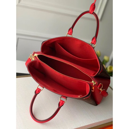 Replica Louis Vuitton Soufflot MM Monogram Canvas M44817 Red
