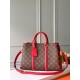 Replica Louis Vuitton Soufflot MM Monogram Canvas M44817 Red