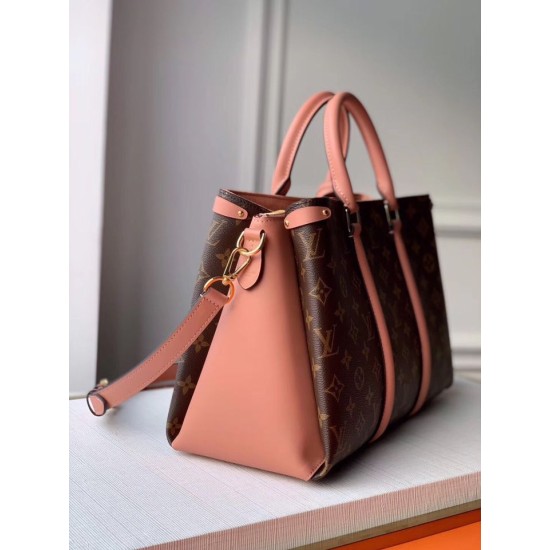 Replica Louis Vuitton Soufflot MM Monogram Canvas M44817 Pink