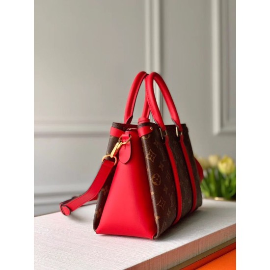 Replica Louis Vuitton Soufflot BB Monogram Canvas M44818 Red