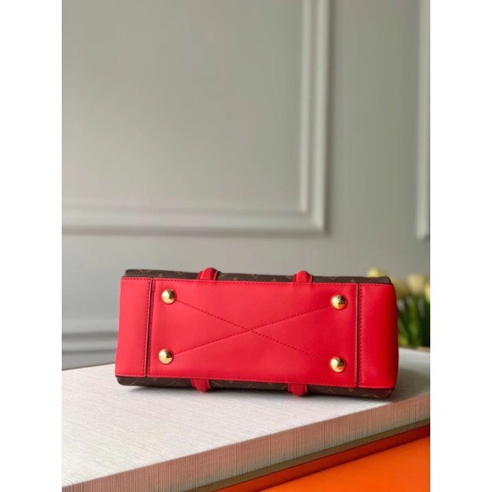 Replica Louis Vuitton Soufflot BB Monogram Canvas M44818 Red
