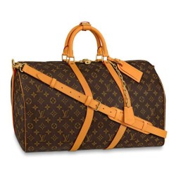 Replica Louis Vuitton Monogram Canvas Keepall Bandouliere 50 M44880