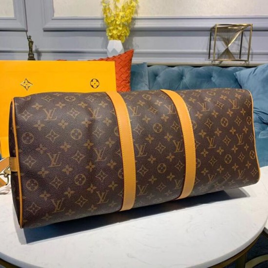 Replica Louis Vuitton Monogram Canvas Keepall Bandouliere 50 M44880