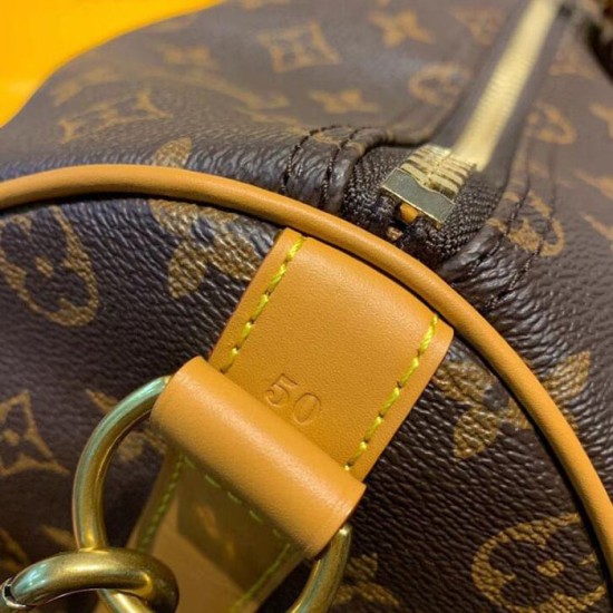 Replica Louis Vuitton Monogram Canvas Keepall Bandouliere 50 M44880