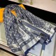 Replica Louis Vuitton Studdy Denim Monogram Shawl 140 M73698