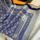 Replica Louis Vuitton Studdy Denim Monogram Shawl 140 M73698