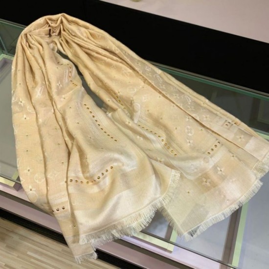Replica Louis Vuitton Studdy Denim Monogram Shawl 140 M73699