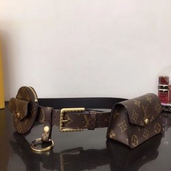 Replica Louis Vuitton Daily Multi Pocket 30mm Belt M0236Y Brown