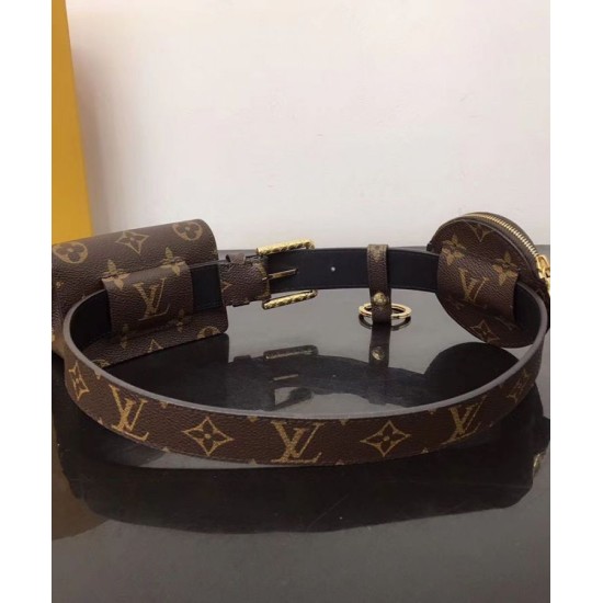 Replica Louis Vuitton Daily Multi Pocket 30mm Belt M0236Y Brown