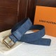 Replica Louis Vuitton Signature 35mm Belt Monogram Denim M0175Q