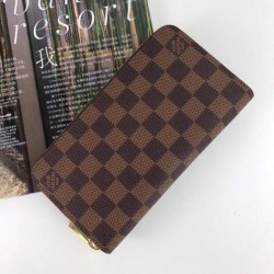 Replica Louis Vuitton Zippy Wallet Damier Ebene Canvas N60046