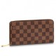Replica Louis Vuitton Zippy Wallet Damier Ebene Canvas N60046